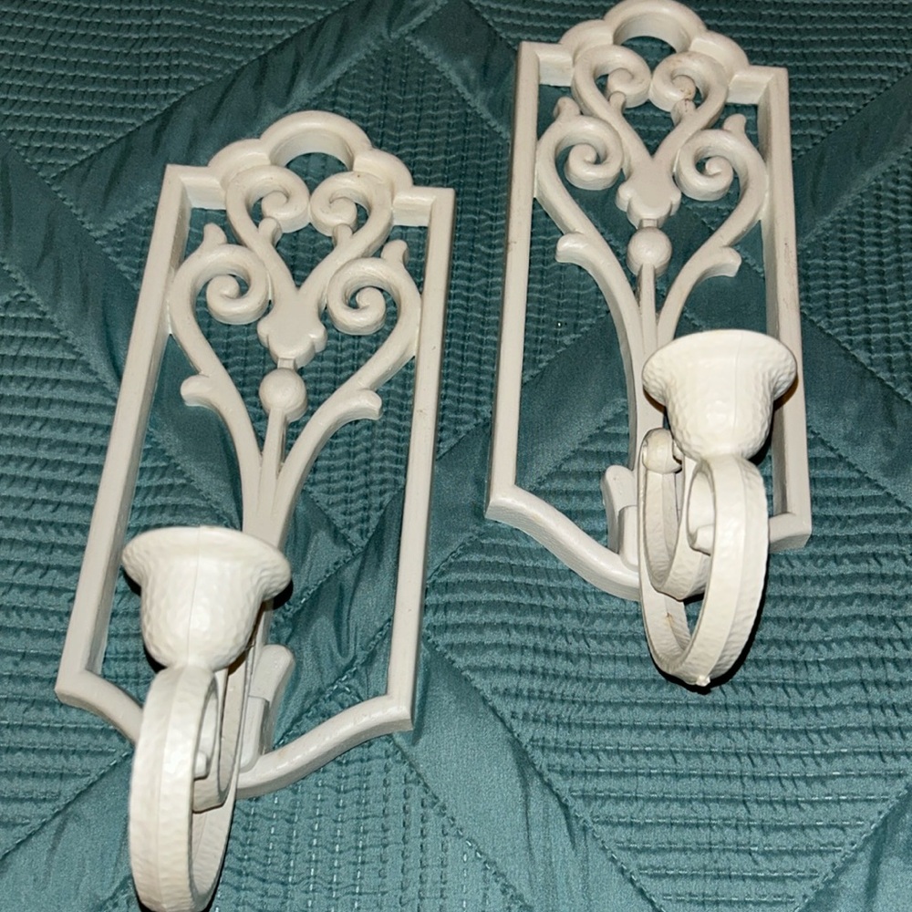 Vintage 1970s Home Interiors Wall Scones